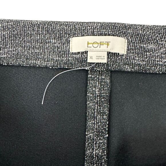 Loft Textured Knit Button Accent Stretch Pull on Pencil Skirt Size XL - Picture 4 of 5